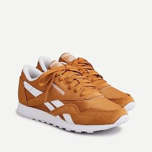 REEBOK W Classic Nylon Sneakers Rich Ochre/White